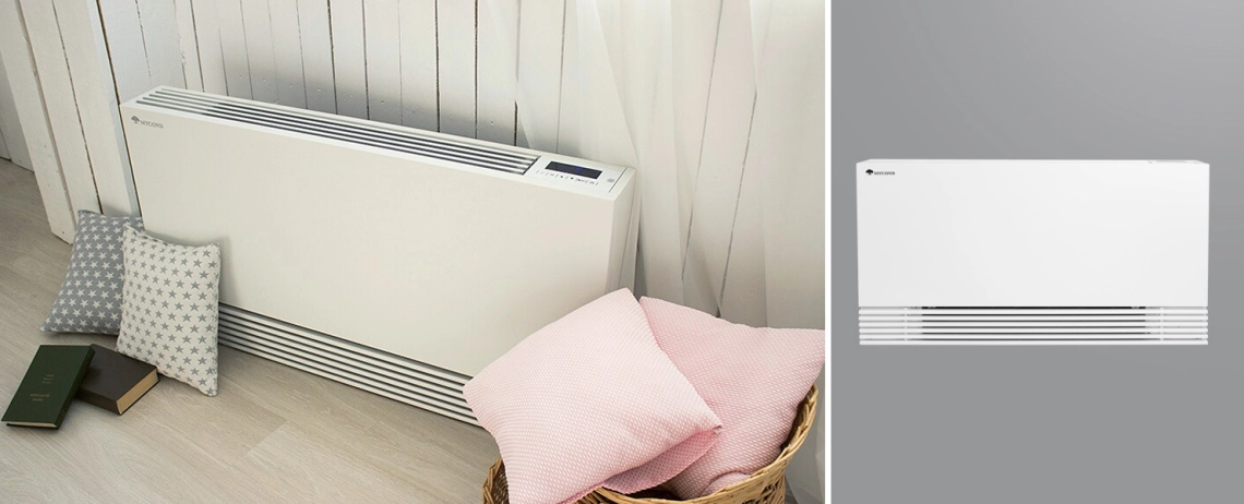 MyCon Silent Ultra tanka samostojeća ventilokonvektorska jedinica s BLDC motorom za učinkovitu klimatizaciju.