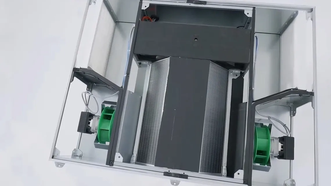 MyCond BreezMe CL unutarnja struktura izmjenjivača topline ventilatora filtera