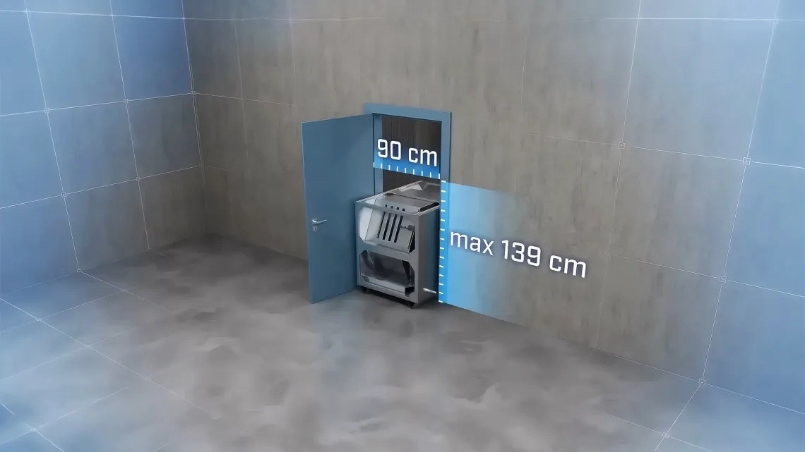 Dimenzije instalacije MyCond BreezMe FT uređaja