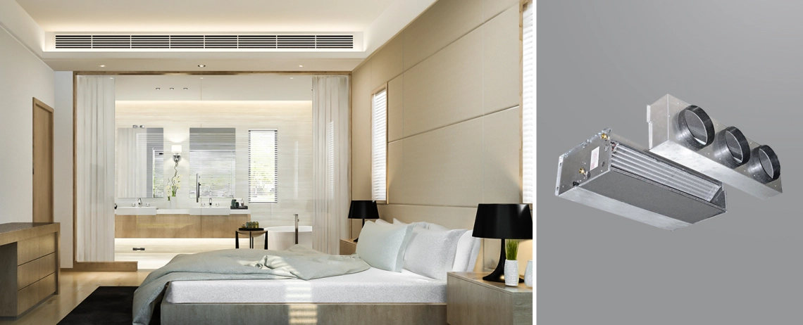 MyCond HPL Moderna hotelska soba sa srednjom ESP ventilokonvektorskom jedinicom.