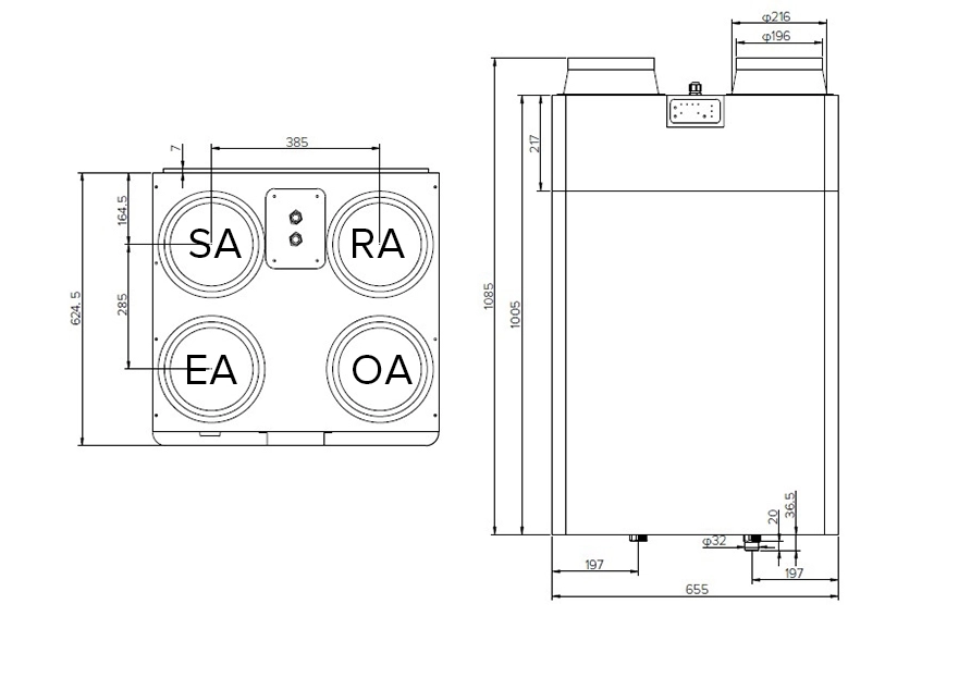 MyCond MCFA Ukupne dimenzije - 2