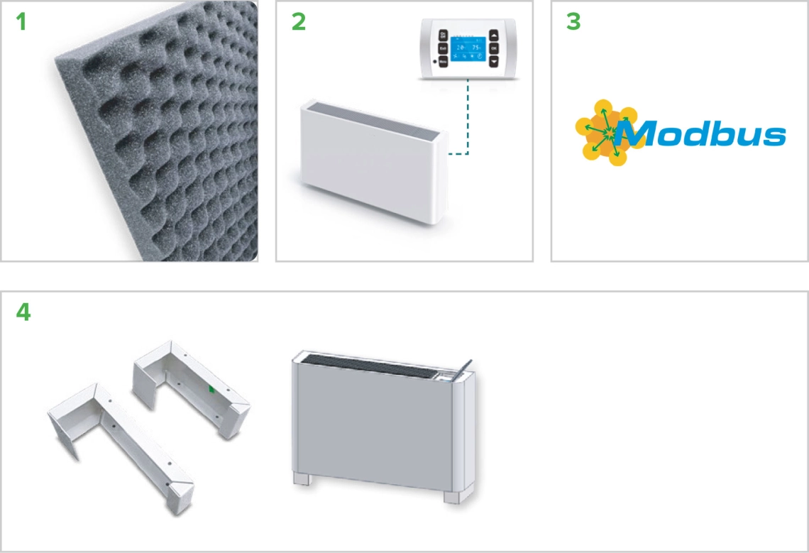 MyCond MDDS/MDCS filter, daljinski upravljač, Modbus, montaža