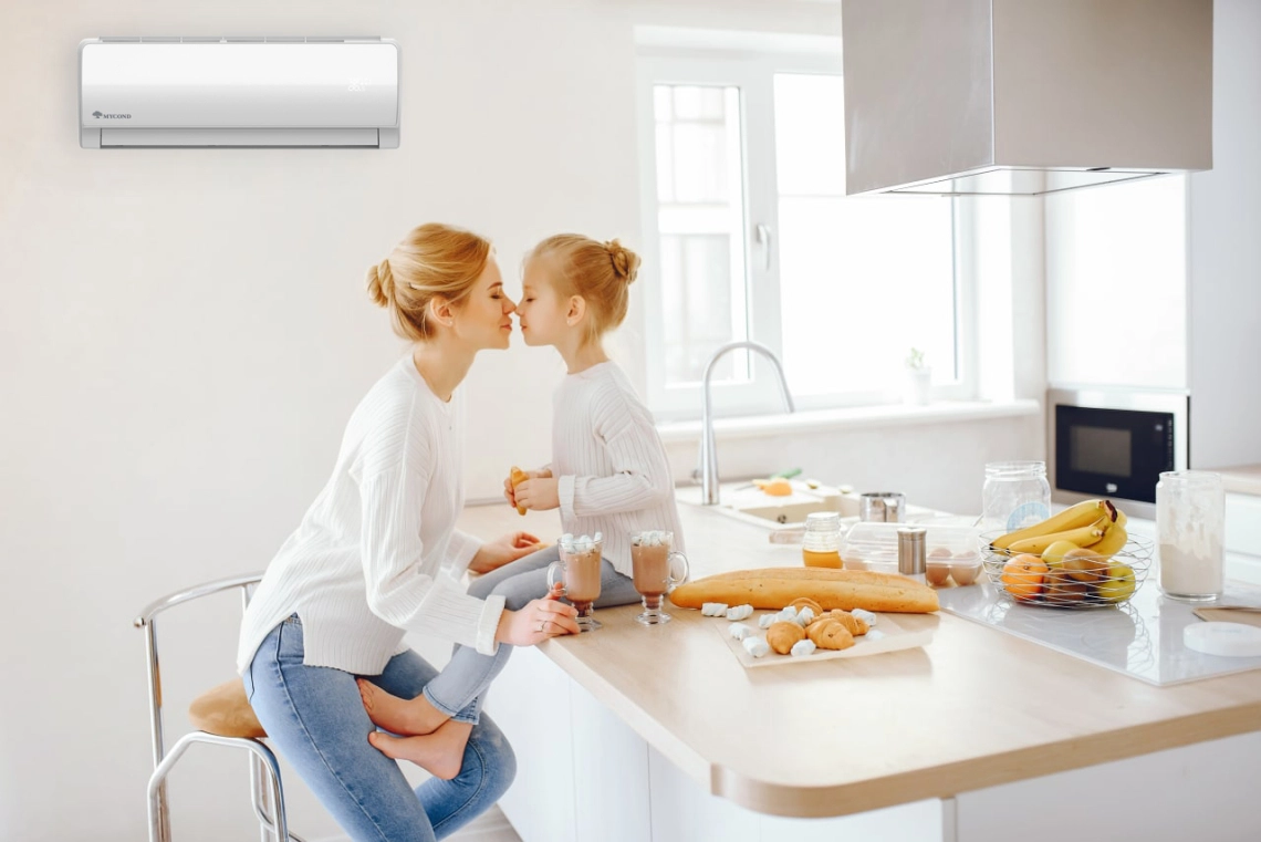 MyCond MHW Zidna ventilokonvektorska jedinica s LED zaslonom i načinom rada za spavanje.