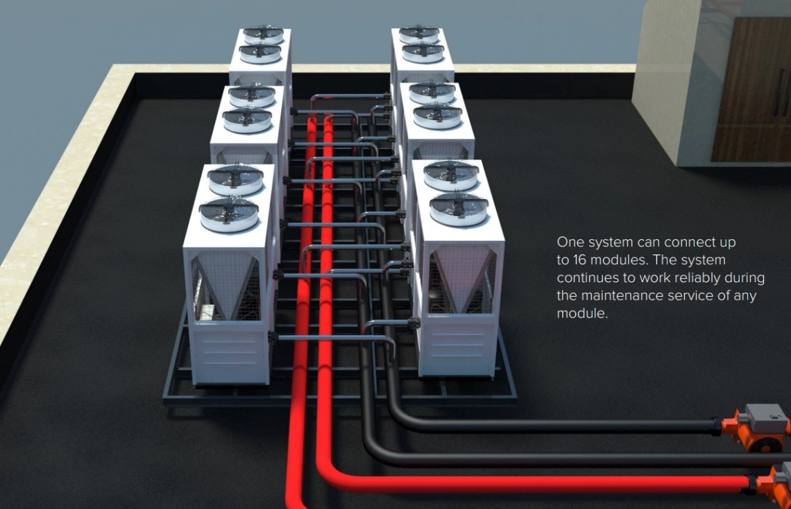 MyCond Modularna toplinska pumpa MCU-YHR nudi iznimnu učinkovitost.