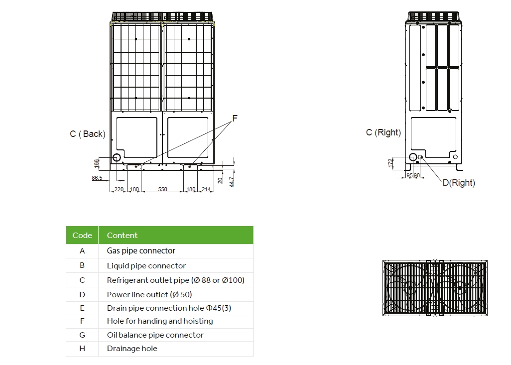 Ukupne dimenzije MyCond MRF 6 - 4