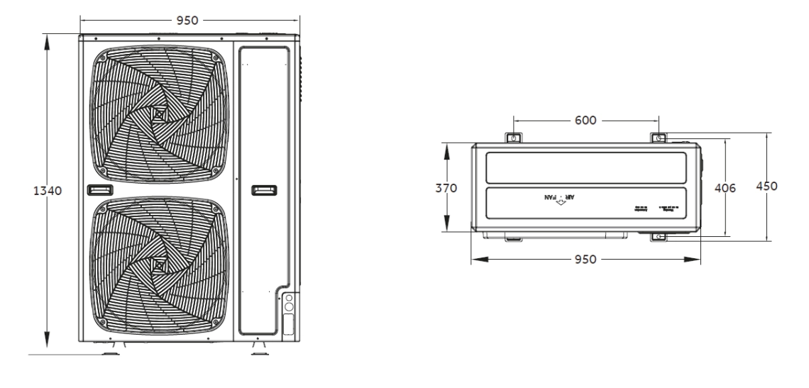 Ukupne dimenzije MyCond MRF S - 1