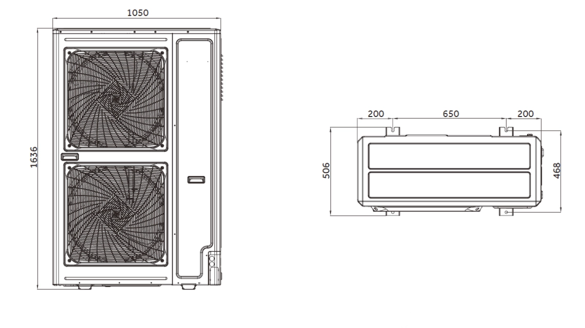 Ukupne dimenzije MyCond MRF S - 2