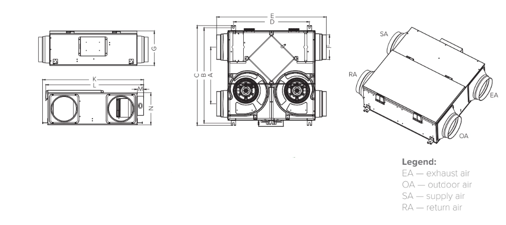 MyCond MVC***-A Ukupne dimenzije - 1