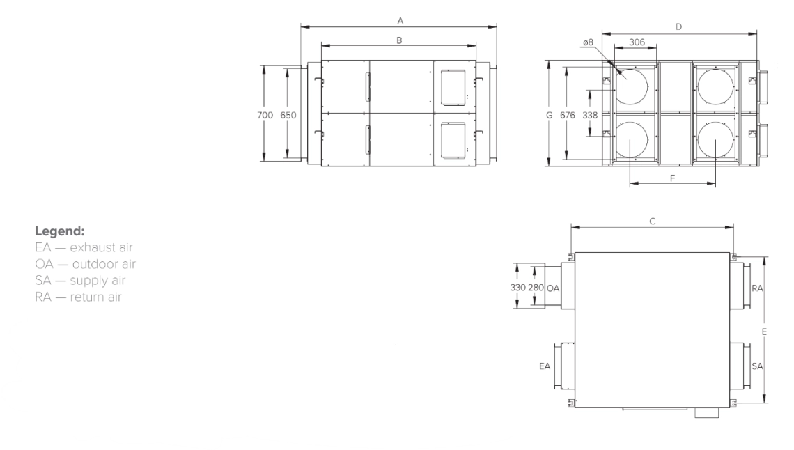 MyCond MVS***-DW Ukupne dimenzije - 4