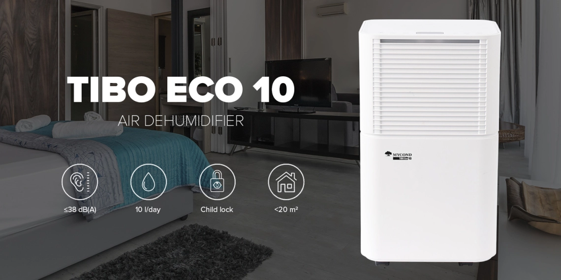 MyCond TIBO Eco 10 Energetski učinkovit odvlaživač zraka za stambene prostore.