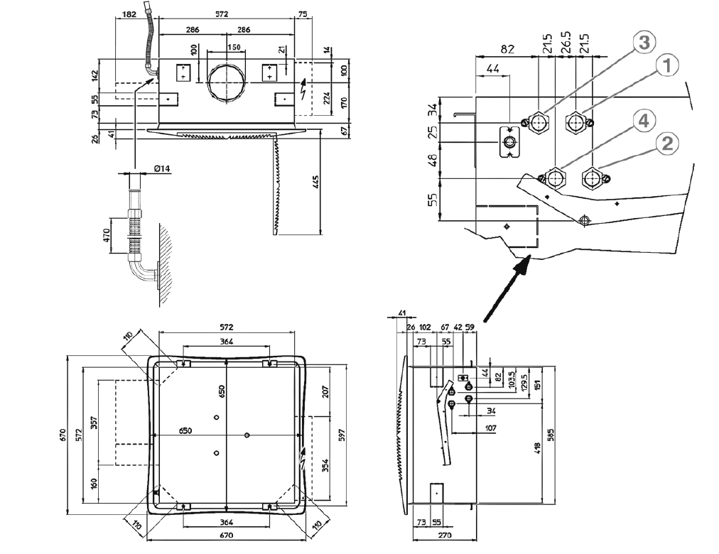 Ukupne dimenzije MyCond TopLine - 2