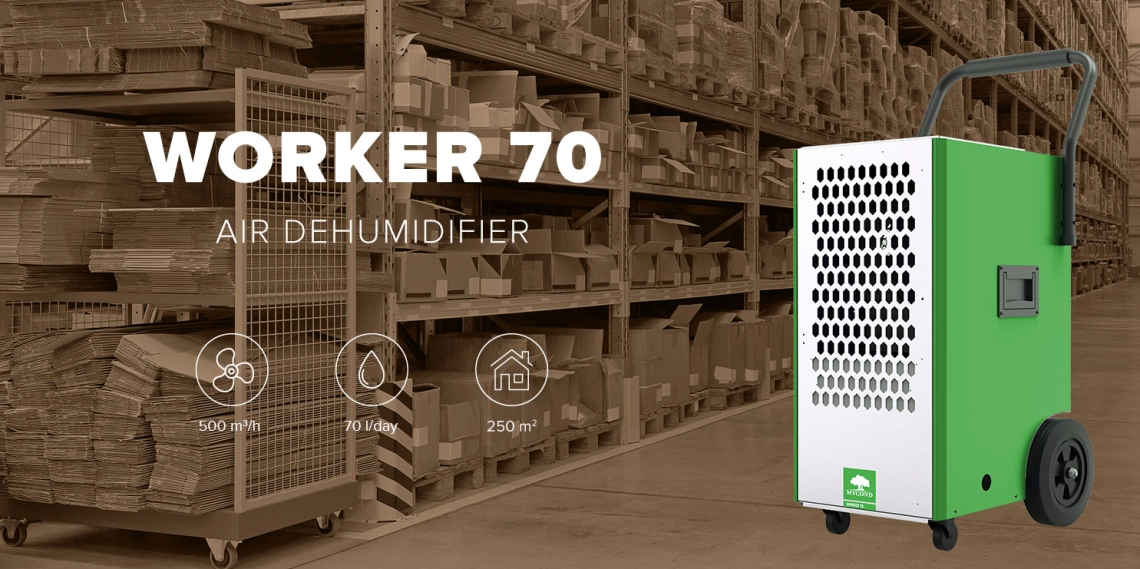 MyCond Worker za skladište 70 l/dan, 500 m³/h, površina do 250 m²