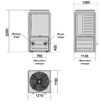 Ukupne dimenzije MyCond MCU-OHDD-a - 1