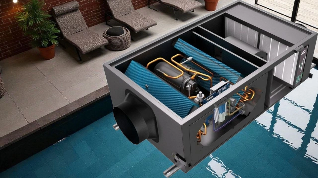 Kanalni odvlaživač za bazene, automatsko uključivanje Mycond MSHAC