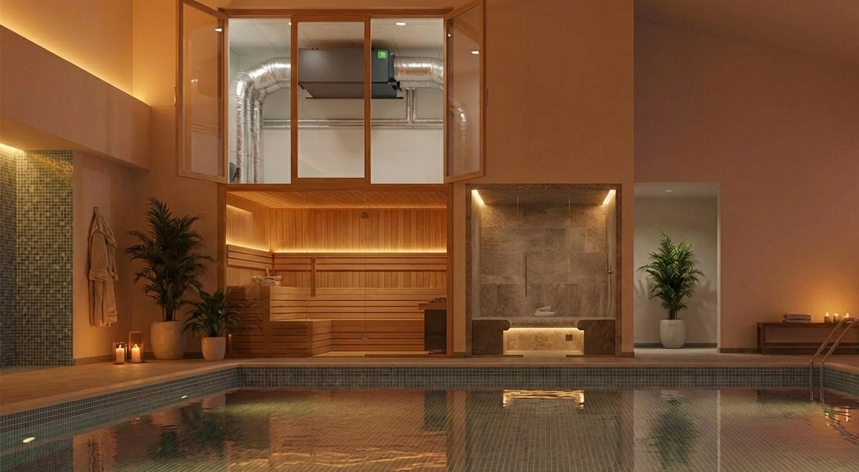 Kanalni odvlaživač za bazene - energetski učinkovite tehnologije Mycond-MSHAC